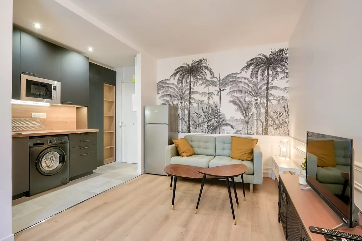 Architecte en ligne pour aménager un salon avec cuisine ouverte, ambiance contemporaine