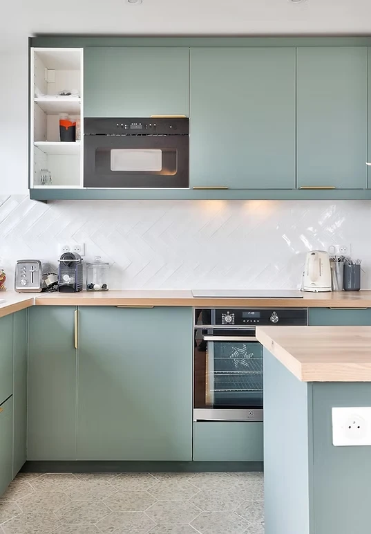 cuisine moderne après rénovation par un architecte