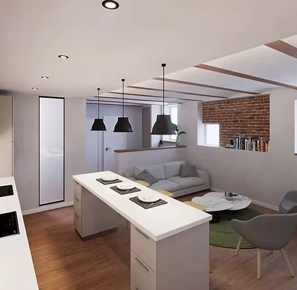 plan d’architecte 3d à Paris